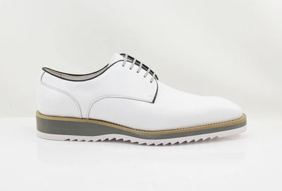 Carrucci Derby Calfskin - White