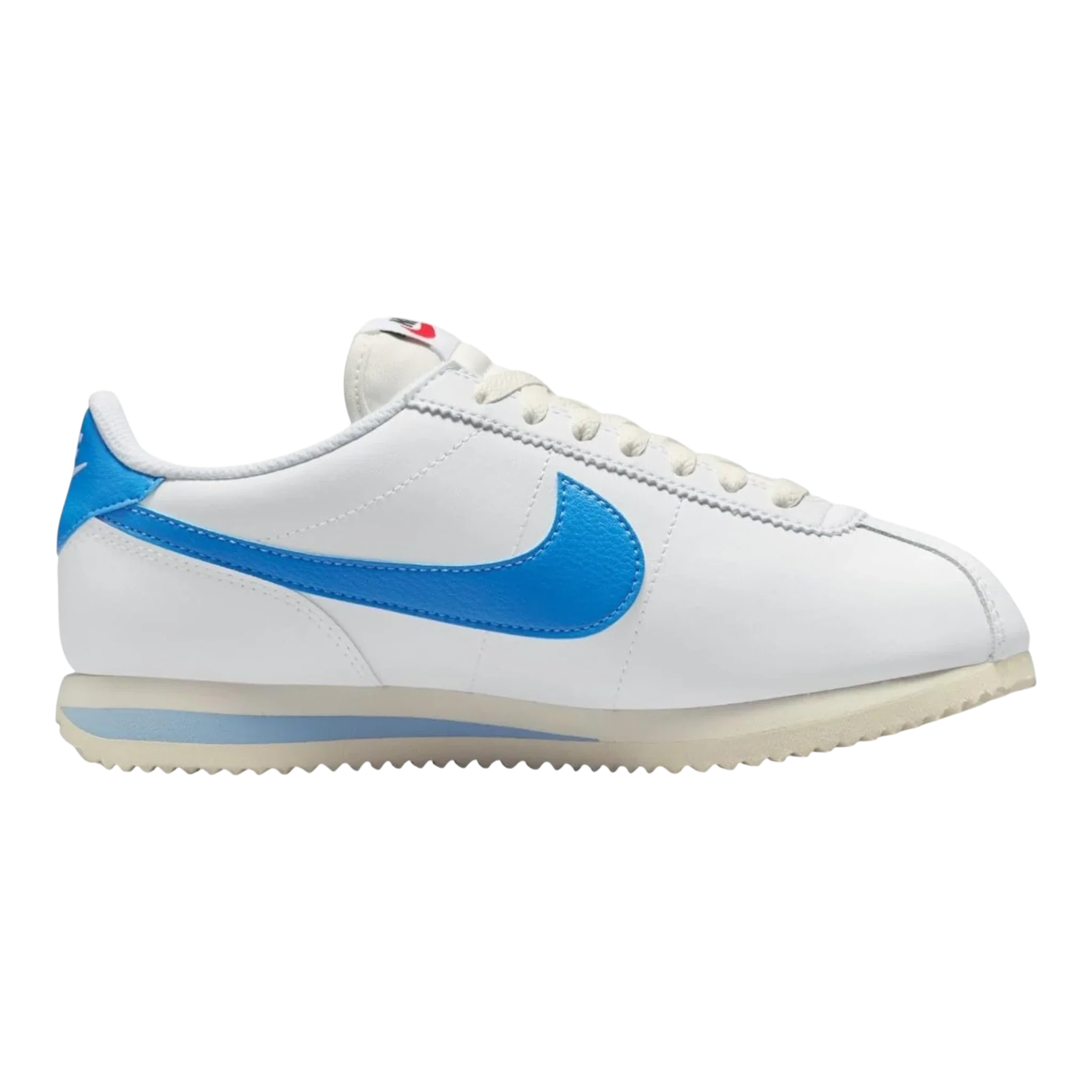 Nike Cortez Women's Sneakers — White/University Blue Low-Top