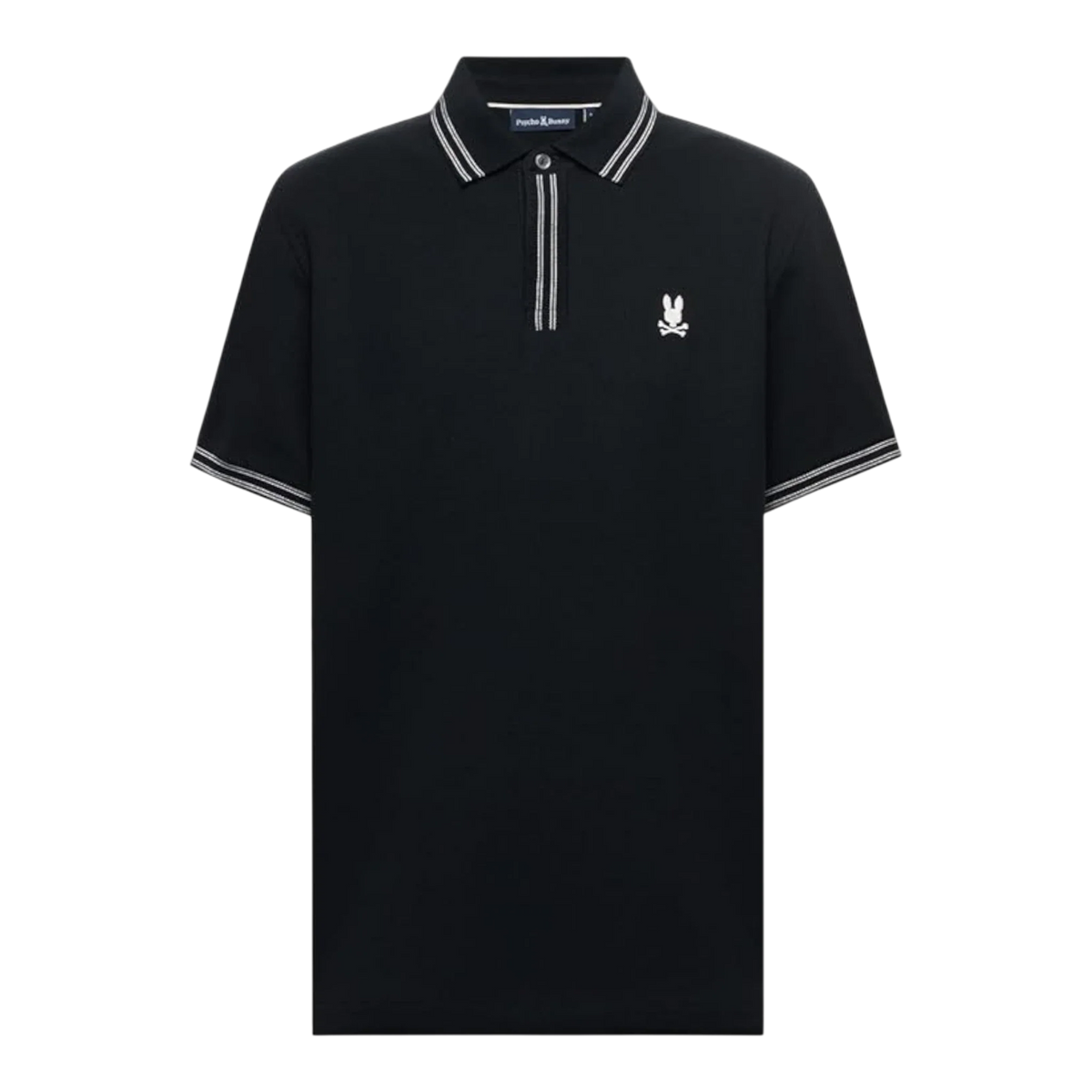 Psycho Bunny Dax Pique Men's Polo — Black – product view 1