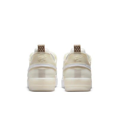 Nike Air Force 1 React Men's Sneakers — Coconut Milk Leather Low-Top