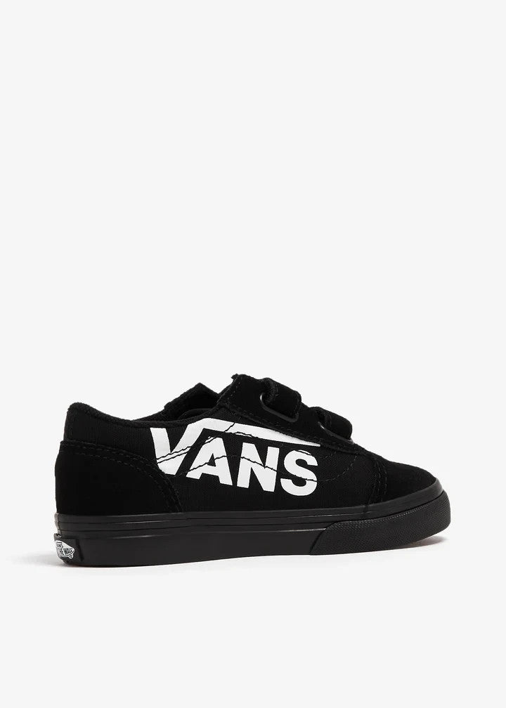 Vans Old Skool Toddlers Logo Detail Baby/Toddler (TD) Sneakers — Black Low-Top