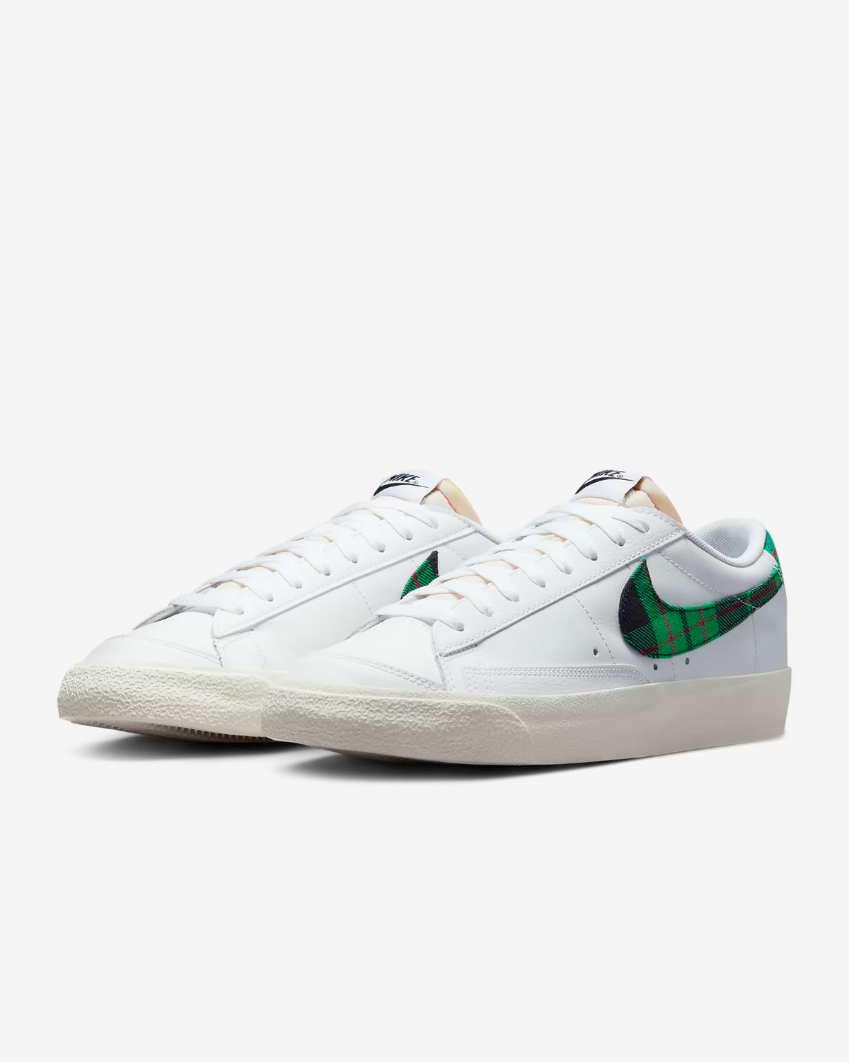 Nike Blazer Low '77 Premium Men's Sneakers — White Leather Low-Top