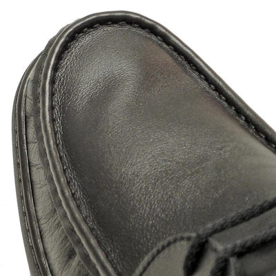 P-5422 Paco Black Leather Lace up Pinosos Made in Spain