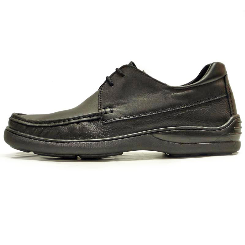 P-5422 Paco Black Leather Lace up Pinosos Made in Spain