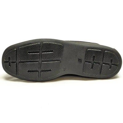 P-5422 Paco Black Leather Lace up Pinosos Made in Spain