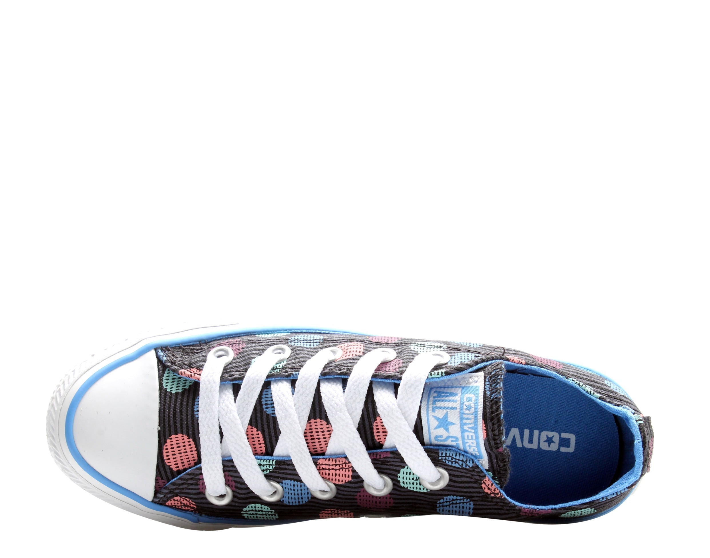 Converse Chuck Taylor All Star Ox Polka Dots Sneakers — Graphite Low-Top