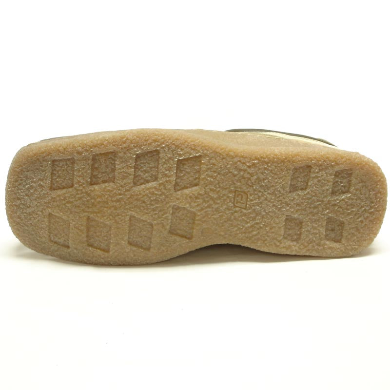 P-5446 Javier Beige Green Leather Lace up Sneaker Pinosos Made in Spain