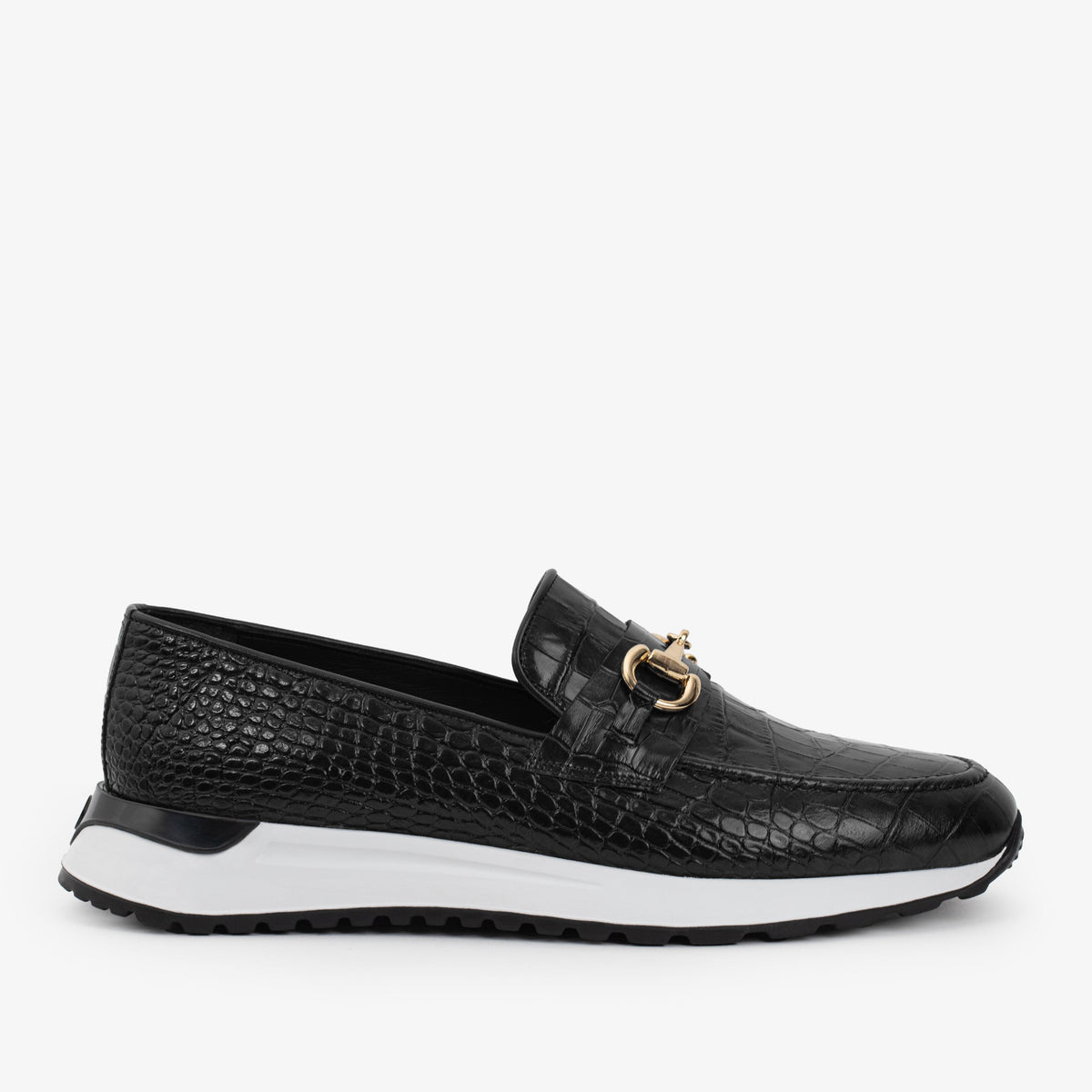 Vinci Leather The Padova Black Leather Men Sneaker – product view 1