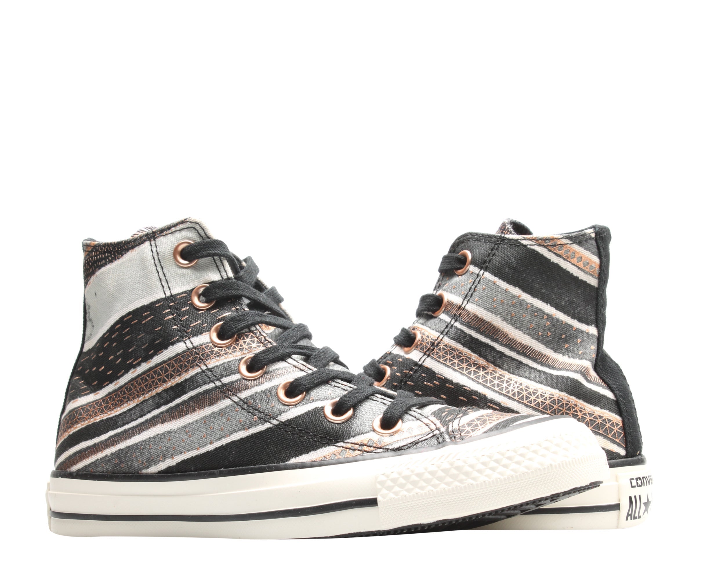 Converse Chuck Taylor All Star Hi Stripe Dolphin Women's Sneakers — Black