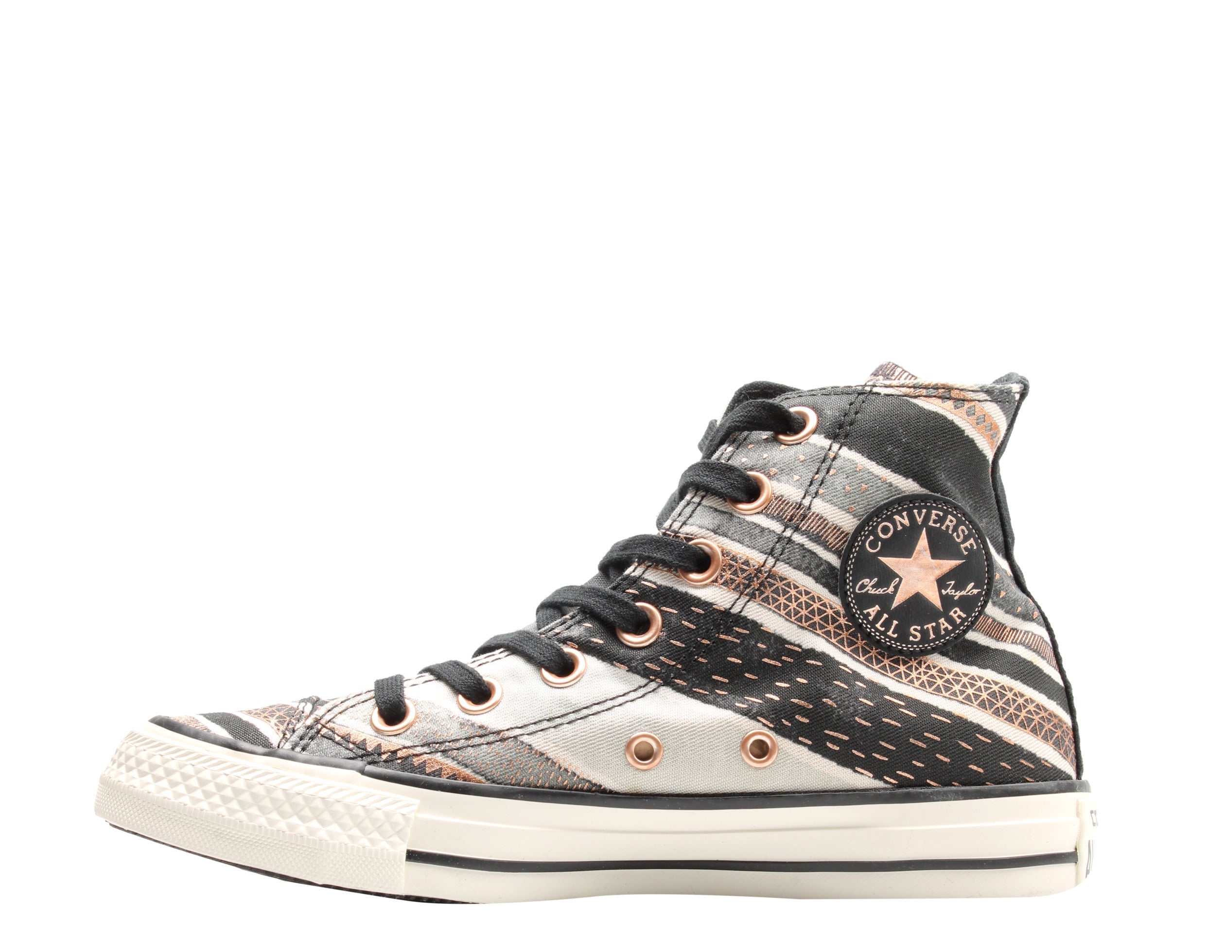 Converse Chuck Taylor All Star Hi Stripe Dolphin Women's Sneakers — Black