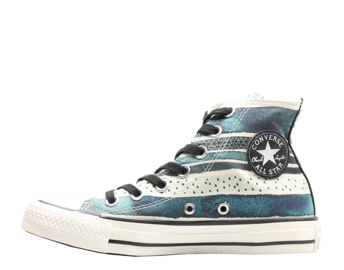 Converse Chuck Taylor All Star Hi Pop Stripes Women's Sneakers — Teal – product view 3