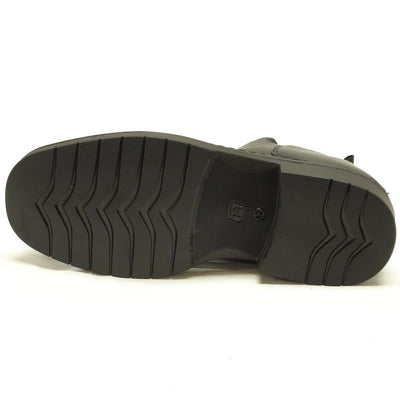 P-5692 Belka Black Leather Boot Pinosos Made in Spain