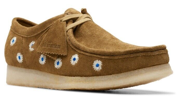 Clarks Originals Wallabee Men's Dark Olive Embroidered Suede 26175852 — product view 3