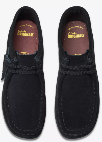 Clarks Wallabee Boot - 26168044 - Black Suede - KIDS / JUNIORS