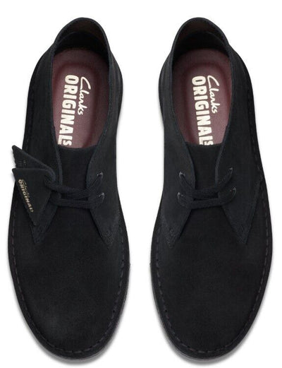 Clarks Desert Boot -Black Suede 26155524 WOMEN'S