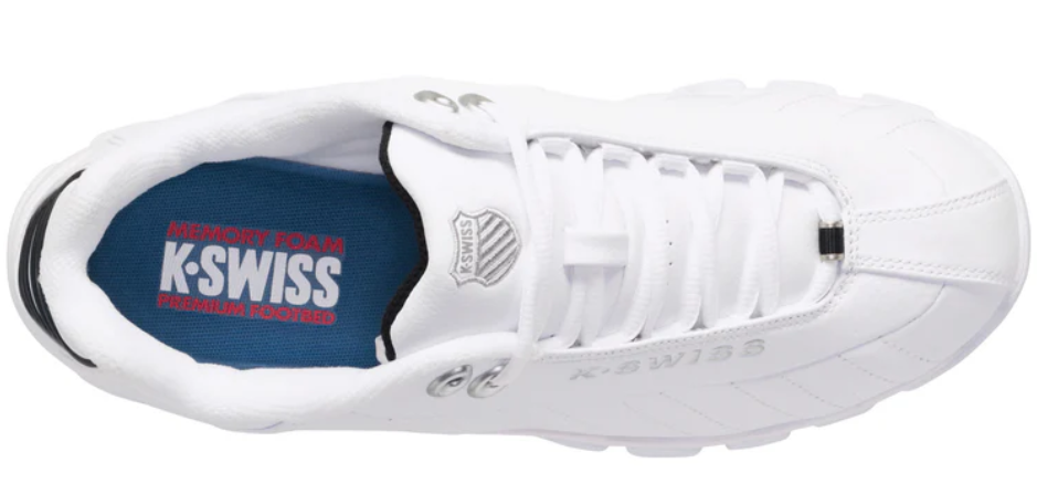 K.Swiss St329 Cmf - White/Black/ Silver - 03426-129-M — product view 5