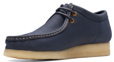 Clarks Wallabee - 26174515 - Navy Leather - Adults