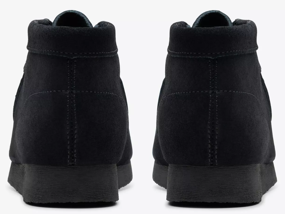 Clarks Originals Wallabee Boot Kids' Unisex Black Suede 26168044 — product view 5