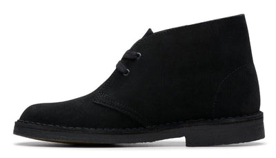 Clarks Desert Boot -Black Suede 26155524 WOMEN'S