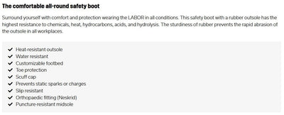 Steel Toe - Satety Boots - Puncture Resistant — product view 8