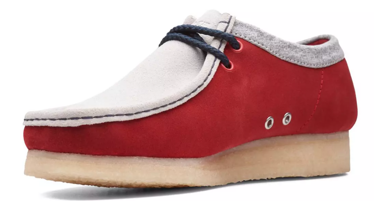Clarks Originals Wallabee VCY Men's Red Grey Suede 26166291 — product view 3