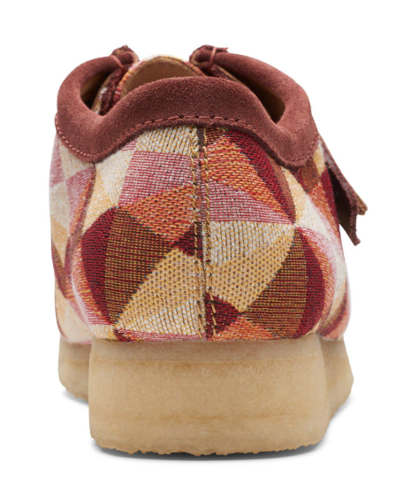 Clarks Originals Wallabee Men's Yellow Multi Textile 26172248 — sole view