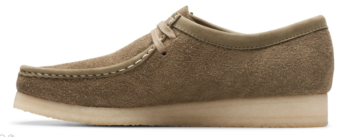 Clarks Originals Wallabee Men's Pale Khaki Suede 26175710 — sole view