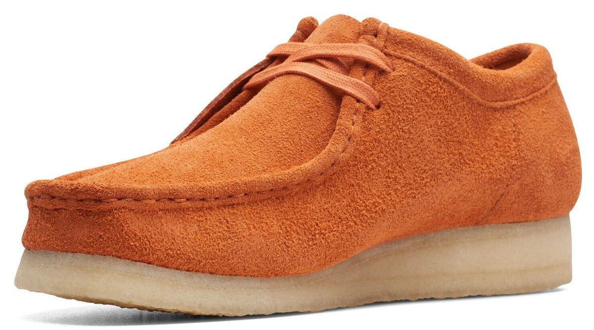 Clarks Originals Wallabee Men's Burnt Orange Suede 26173637 — sole view