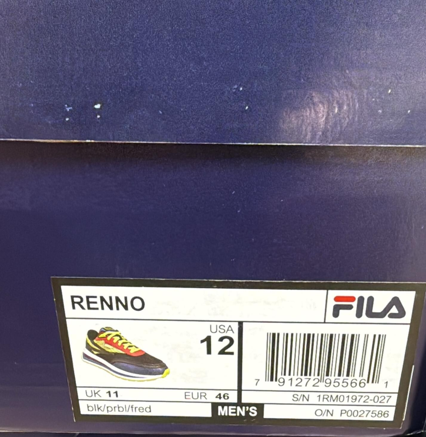 Fila Renno - BLK / PRBL / FRED - 1RM01972-027 – Front View