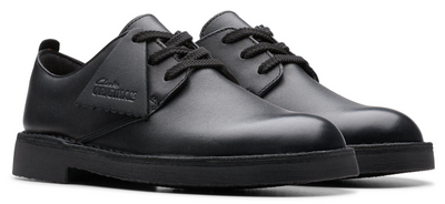 Clarks Originals Desert London Kids' Unisex Black Leather 26177675 — product view 2