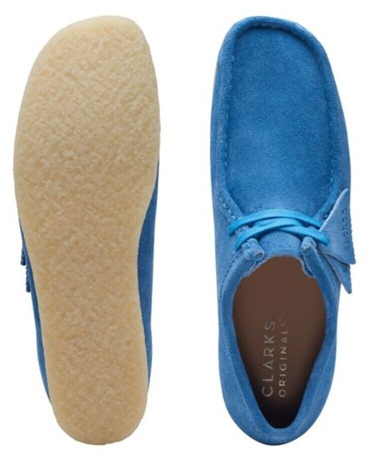 Clarks Originals Wallabee Men's Bright Blue Suede 26170534 - additional view 8