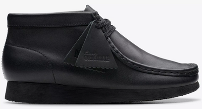 Clarks Wallabee Boot - 26168041 - KIDS / JUNIORS (BLACK LEATHER)