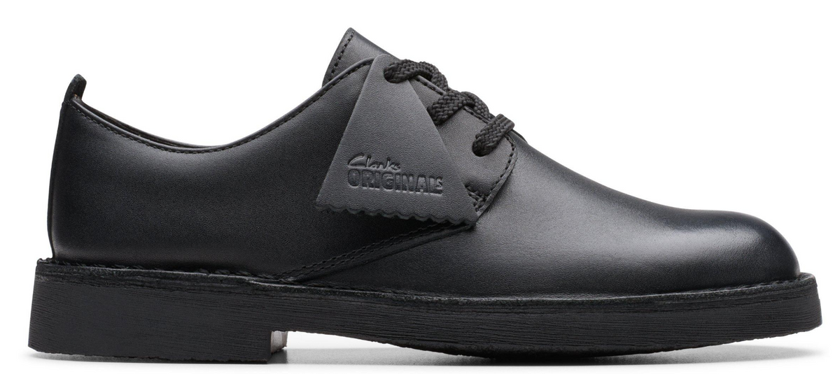 Clarks Originals Desert London Kids' Unisex Black Leather 26177675 — product view 1