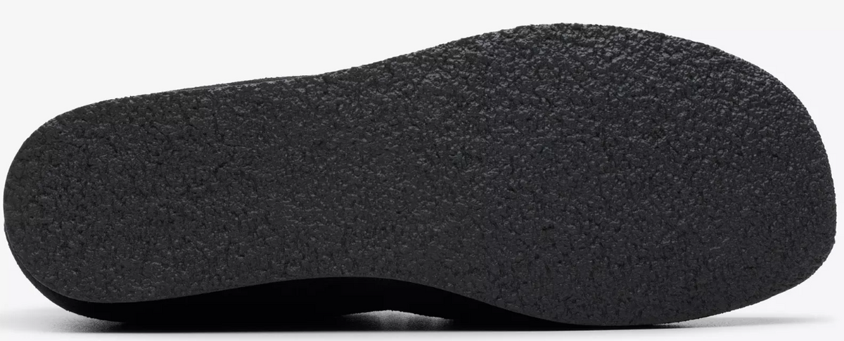 Clarks Originals Wallabee Boot Kids' Unisex Black Suede 26168044 — rear view
