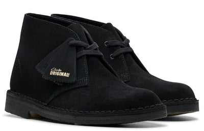 Clarks Desert Boot -Black Suede 26155524 WOMEN'S