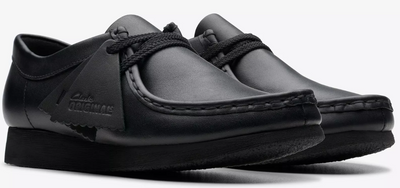 Clarks Wallabee Black Leather - 26168045 - KID'S / JUNIORS