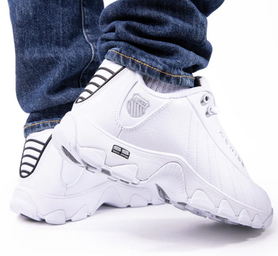 K.Swiss St329 Cmf - White/Black/ Silver - 03426-129-M — product view 3