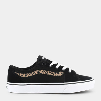 Vans Filmore Decon Women's Sneakers — Black/Leopard Canvas