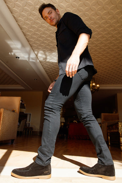 The Belek Black Open Walk Suede Leather Men Boot Final Sale!