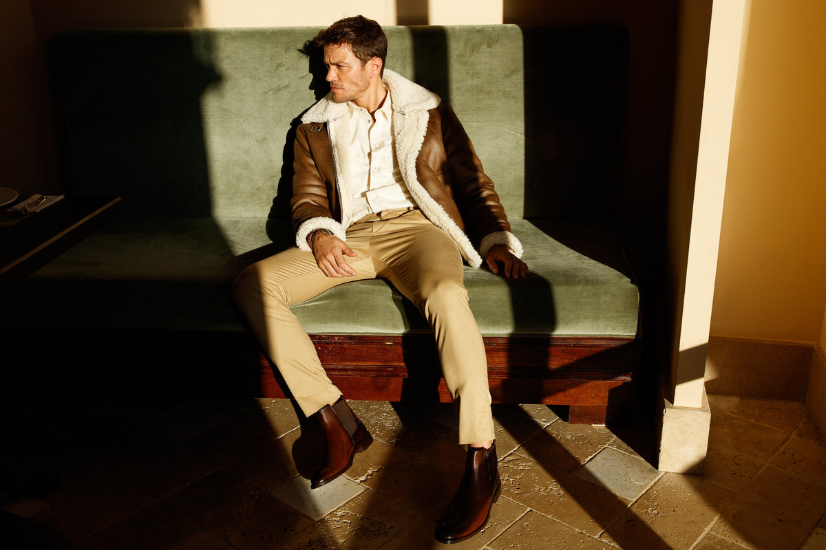 Vinci Leather The Manby Brown Leather Chelsea Men Boot Final Sale! – product view 8