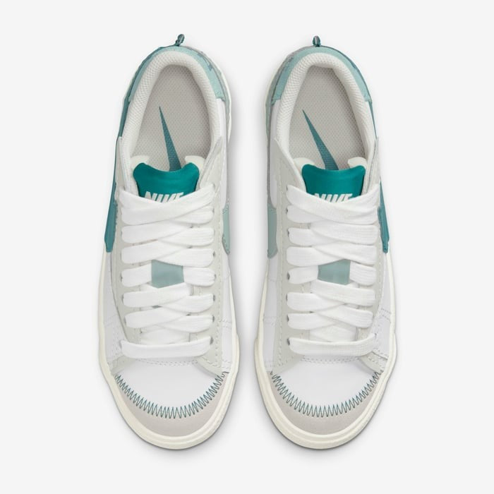 Nike Blazer Low '77 Jumbo Women's Sneakers — Summit White Leather Low-Top