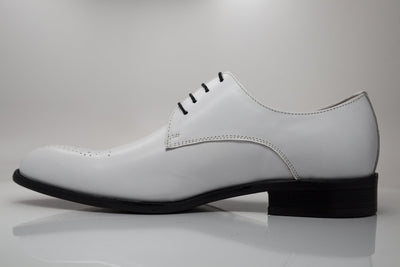 Carrucci Calfskin Oxford - White