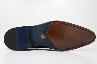 Ugo Vasare Burnished Calfskin Oxford - Burgundy