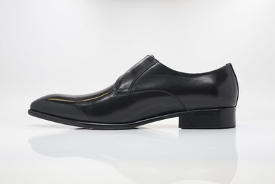 Carrucci Monkstrap Calfskin Shoes - Black