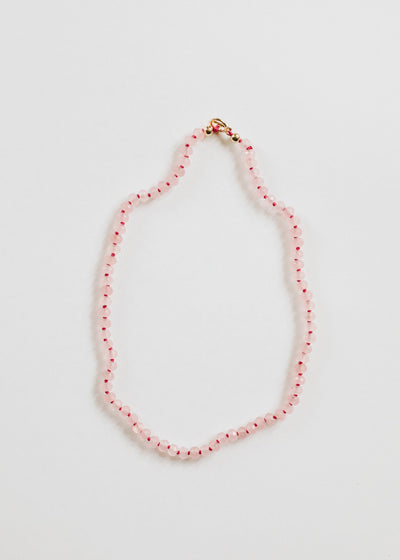 Natural Rose Quartz + 14k Gold Filled Toggle || Gemstone Necklace