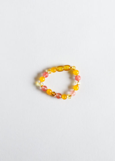 Polished Honey Baltic Amber + Honeysuckle Gemstones || Kids Set ||
