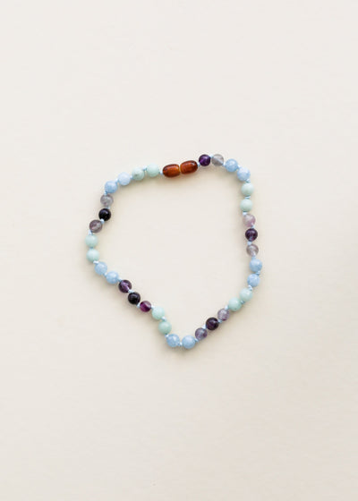 Amethyst + Amazonite + Aquamarine || Gemstone Bracelet