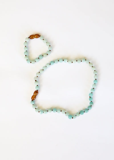 Pure Gemstone + Amazonite || Necklace