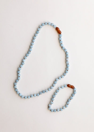 Pure Gemstone + Aquamarine || Necklace