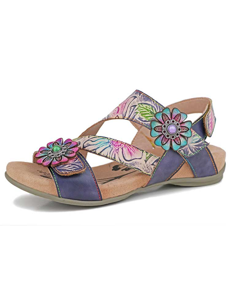 Soleil Boho Leather Sandals – product view 4